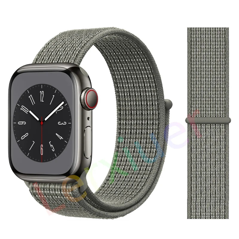 Nylon Schlaufenarmband für Apple Watch alle Serien und Größen