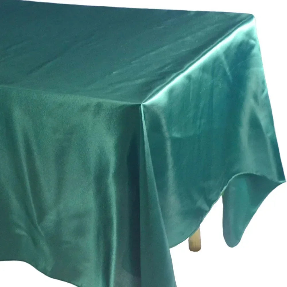 Elegante rechteckige Satintischdecke für Festlichkeiten & Zuhause