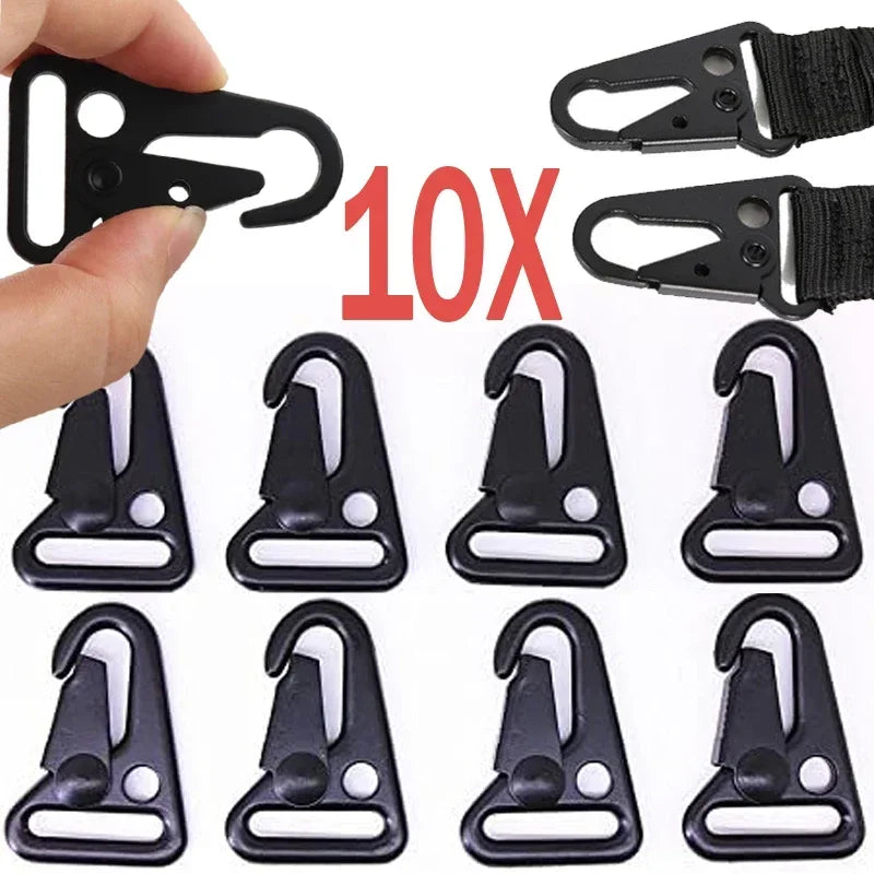 Robuster schwarzer Hawkbill Karabiner aus Aluminium – sicher - vielseitig nutzen