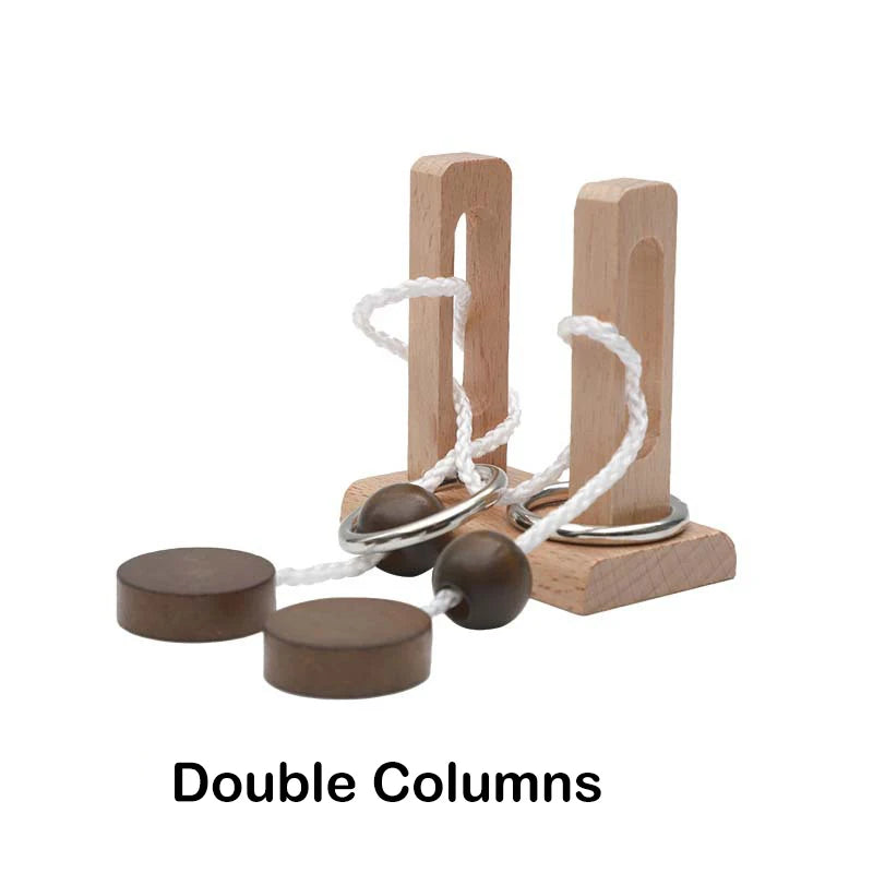 Kleines hölzernes Denkspiel Puzzle IQ Spiel Geschenk für Kinder und Erwachsene