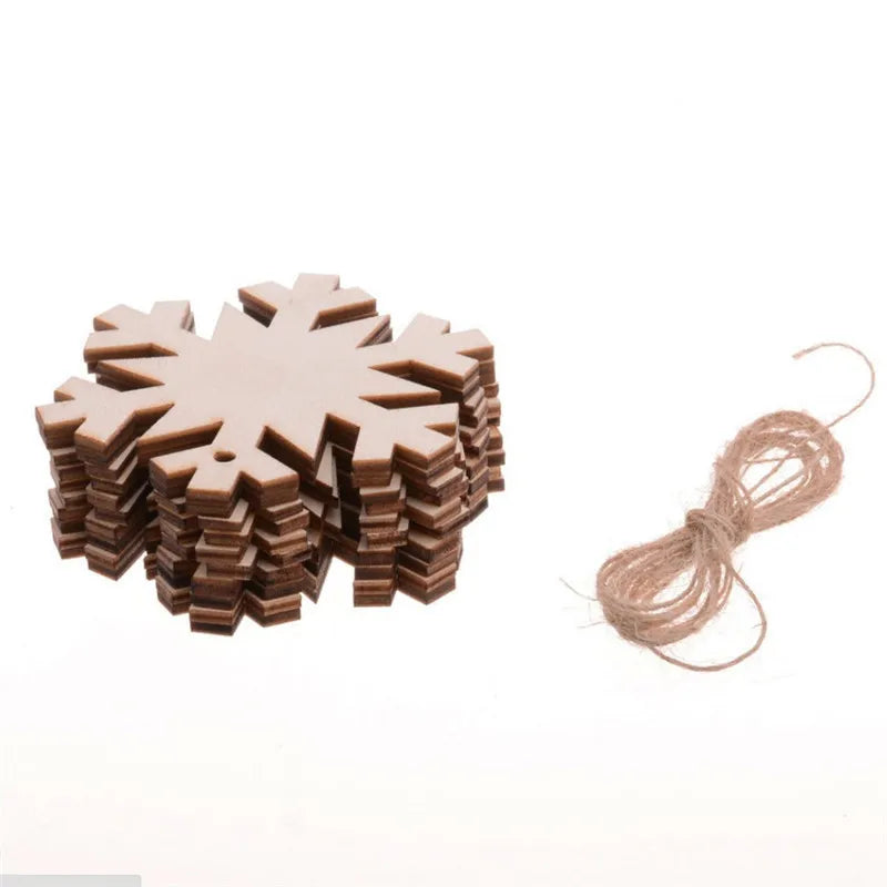 Natürliche Holzanhänger als Deko für Weihnachten und DIY