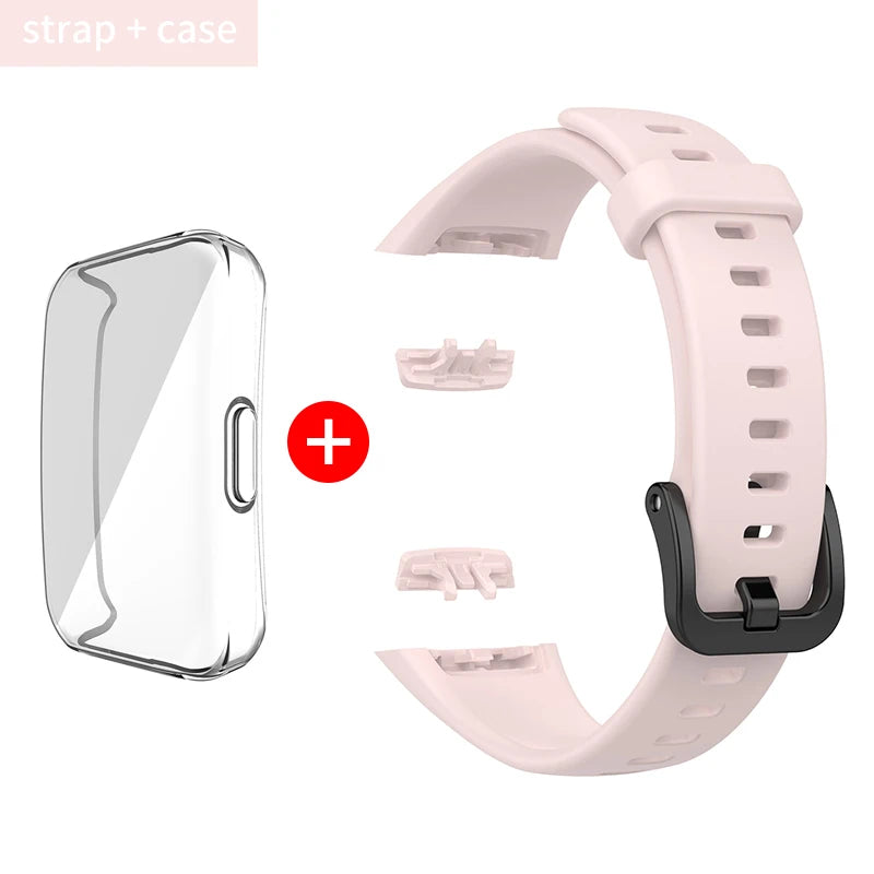 Silikon Ersatzarmband mit TPU Schutz für Huawei - Honor Band 6
