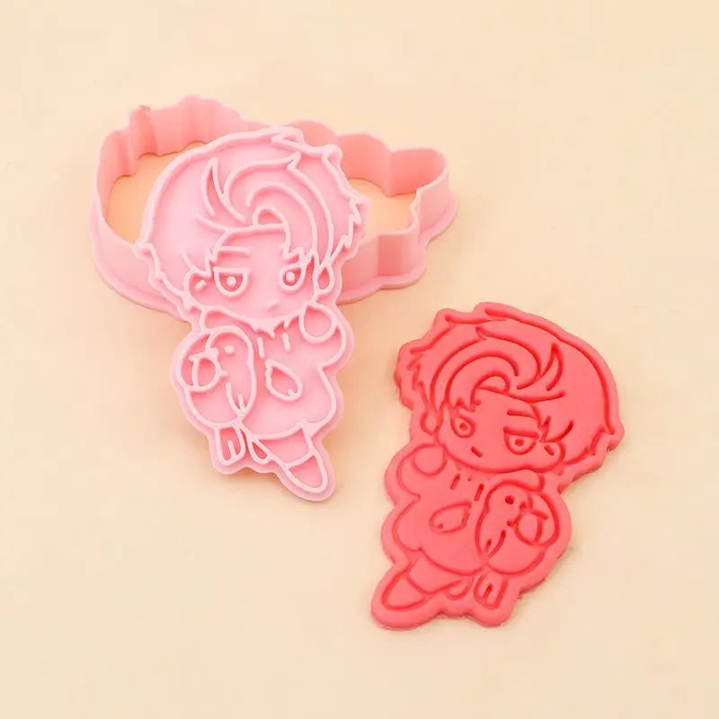 Keksform mit Anime Rändelwerkzeug für kreative Kekse