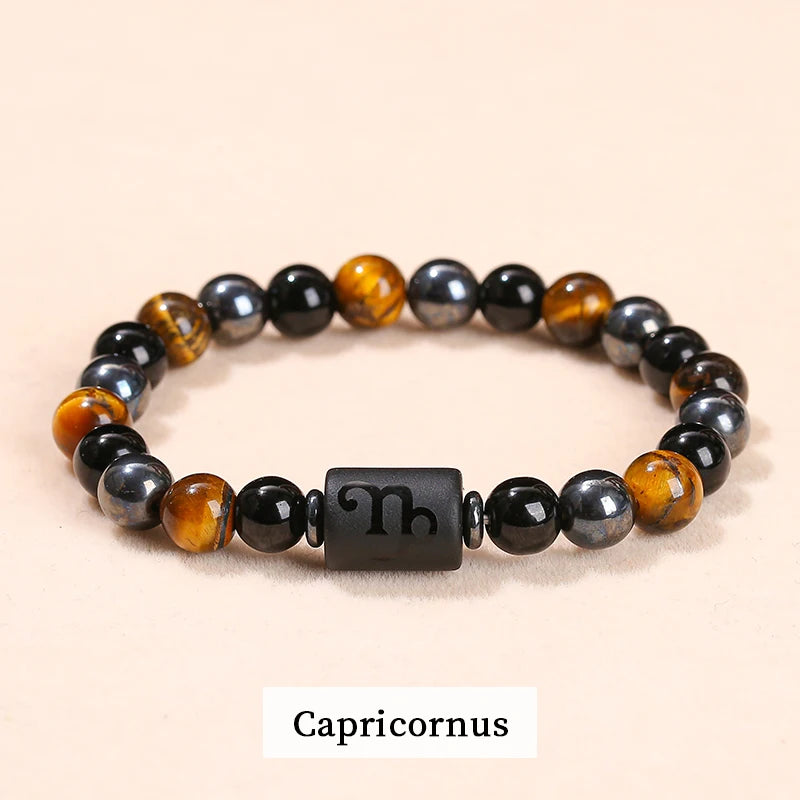 Natürliche Halbedelstein Armbänder mit Sternzeichen Motiven für Damen und Herren