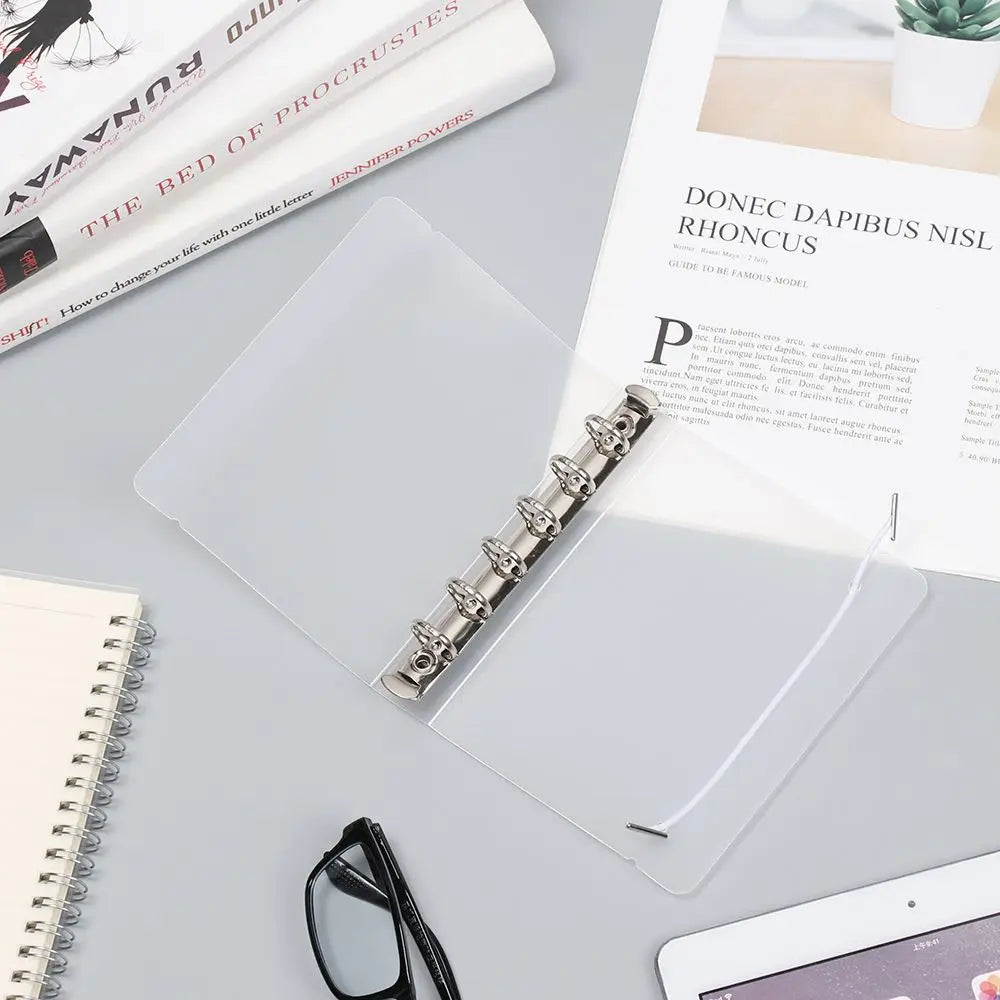 Matt durchscheinende PP Notizbuch Huelle Ringordner A4 B5 A5 A6 A7