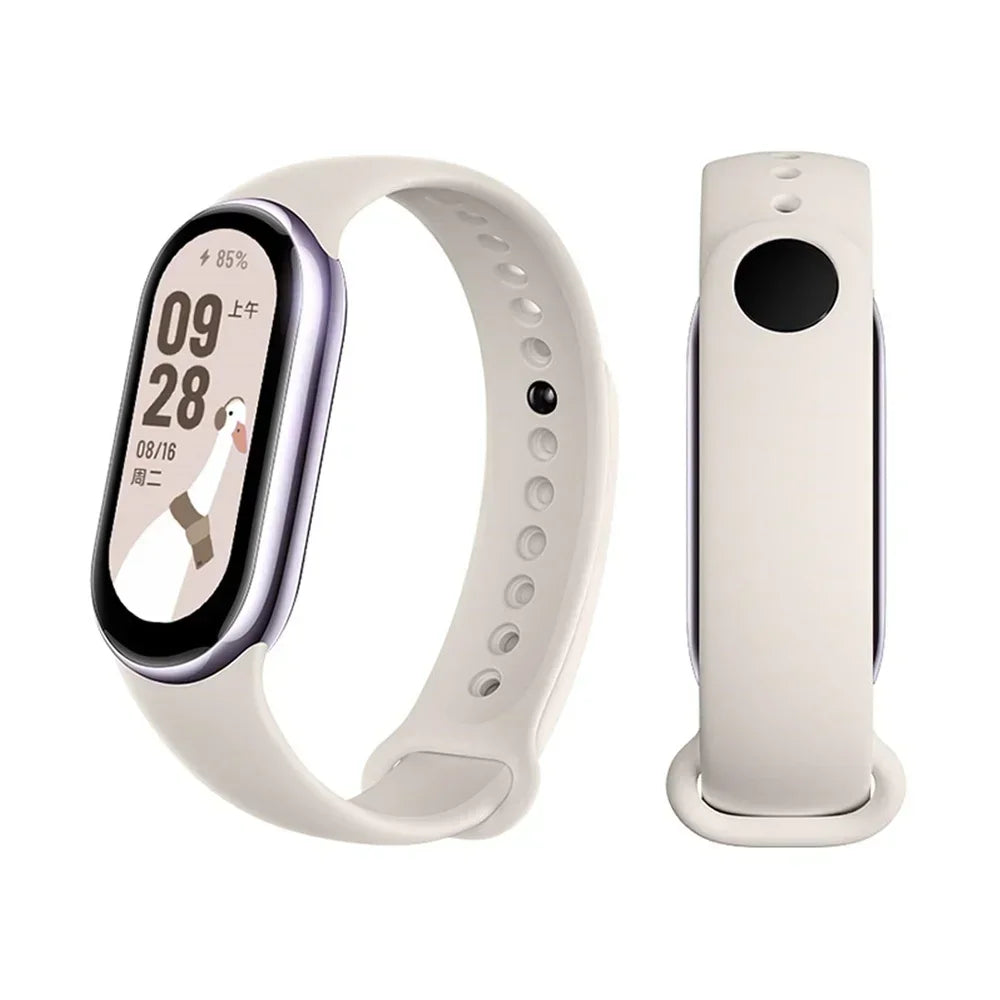 Atmungsaktives Silikon-Sportarmband kompatibel mit Mi Band 8 NFC