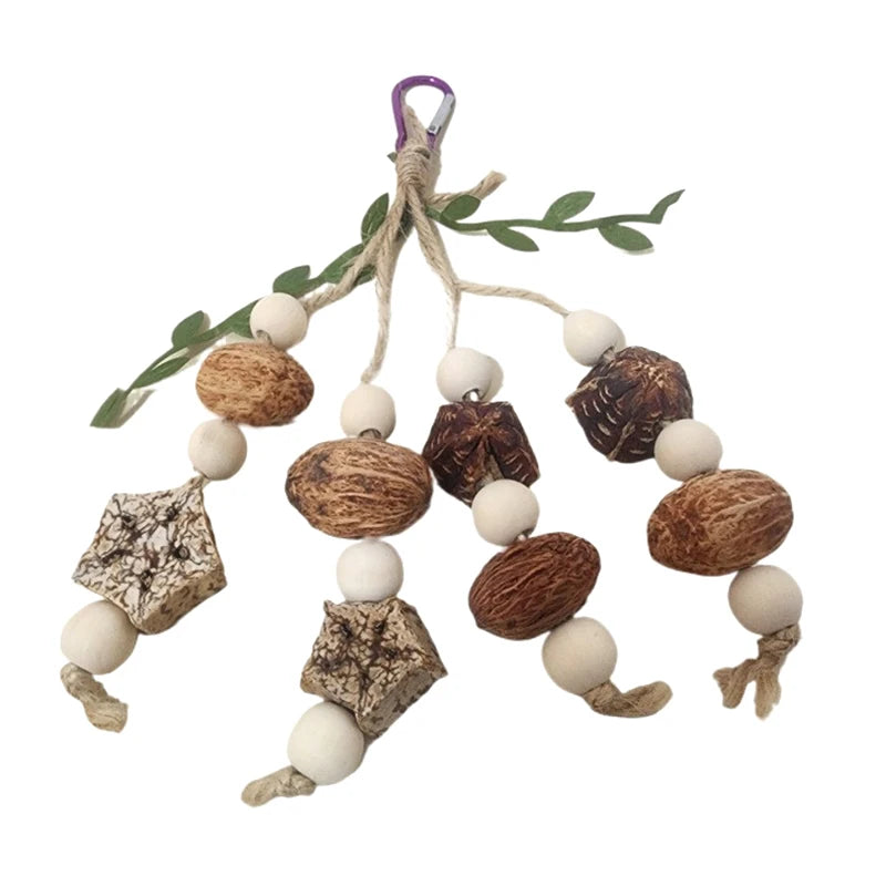 Vogel Kauspielzeug Baumwolle Seil Tannenzapfen für Papagei Nymphensittich