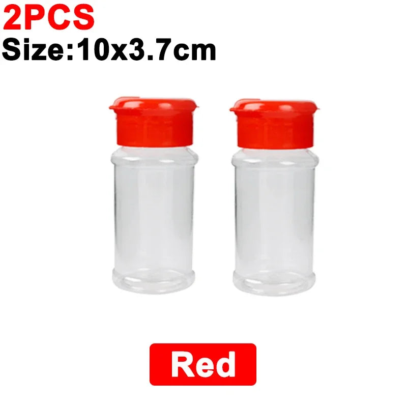 Tragbarer Kunststoff Gewürzstreuer 100ml Salz und Pfeffer Streuer