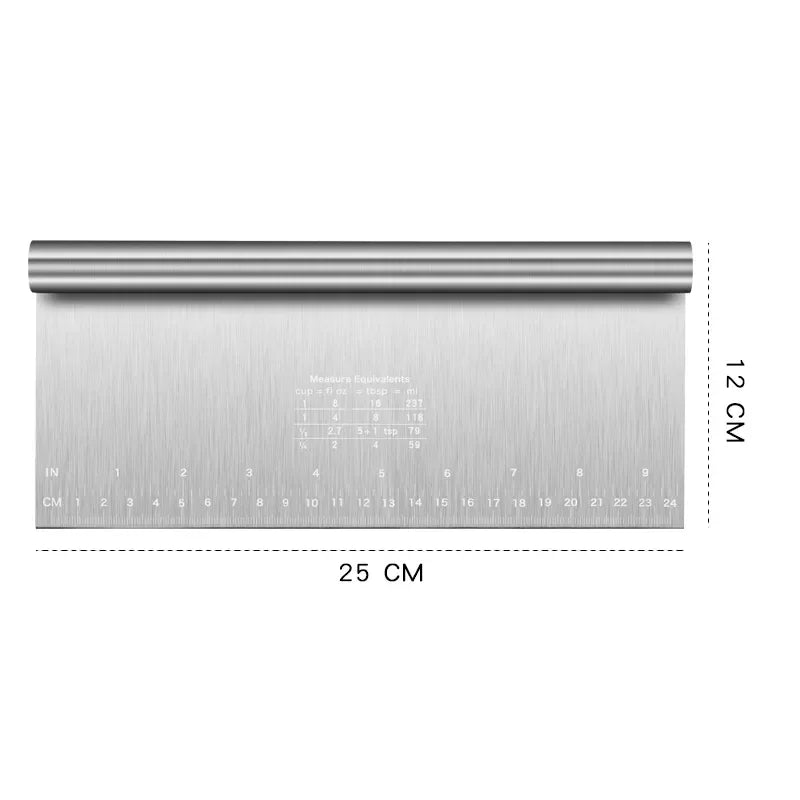Edelstahl Skala Kuchenschaber für präzises Backen und Dekorieren