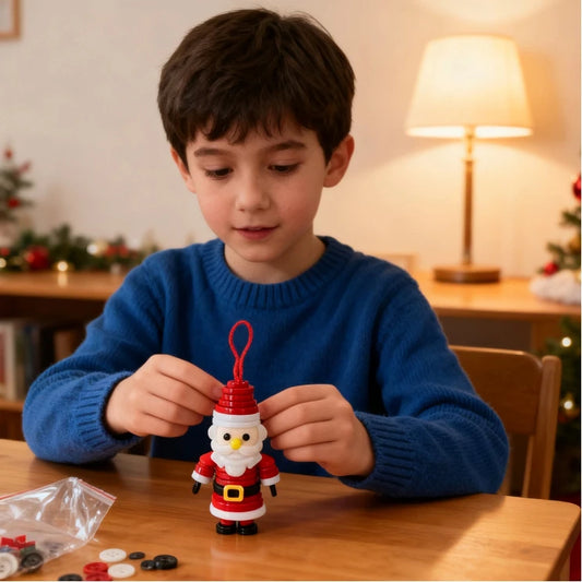 DIY Schneemann Button Ornament Kit mit Weihnachtsknopf und Hängedekor