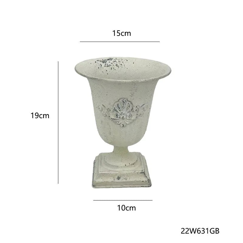 Retro Eisen Vase für Blumen, Heimdekoration und Hochzeit