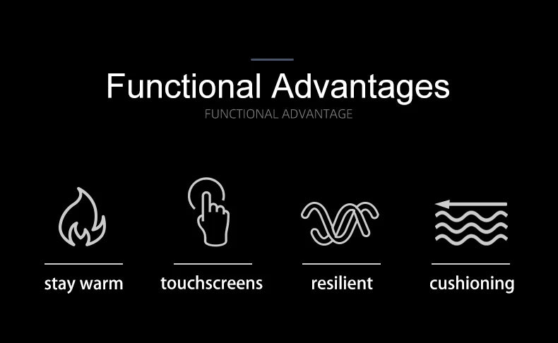 Fahrradhandschuhe Vollfinger mit Gelpolsterung | Touchscreen & Fleece-Yabubest - Home & More