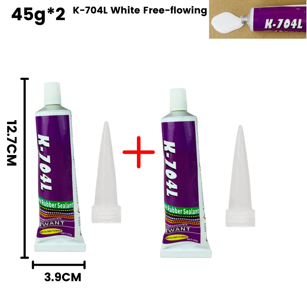 Silikon Dichtungskleber 45g in Schwarz Weiß Transparent für Elektronik