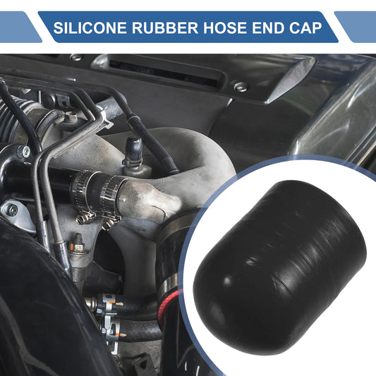 Auto Silikonschlauch Endkappe 6-40 mm Innendurchmesser 30 mm Länge schwarz