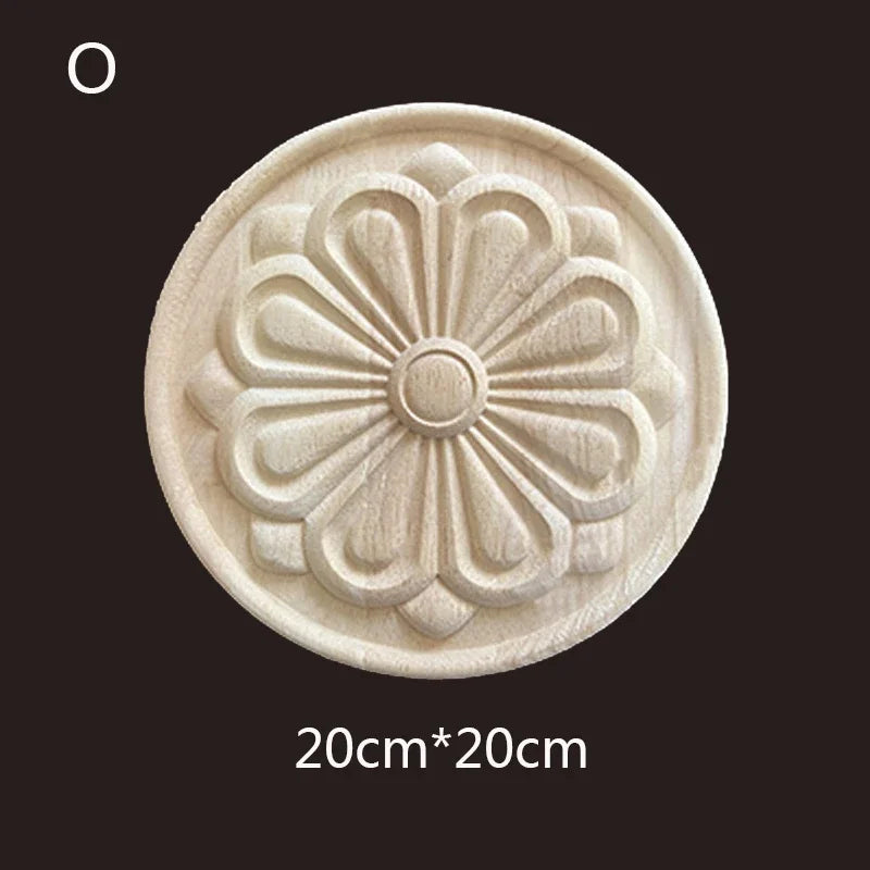 Geschnitzte Holzapplikationen für Möbel und Heimdekoration Basteln