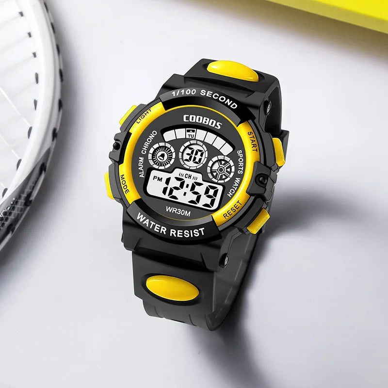 Multifunktionale Kinder Digitaluhr mit 30M Wasserdicht und LED Anzeige