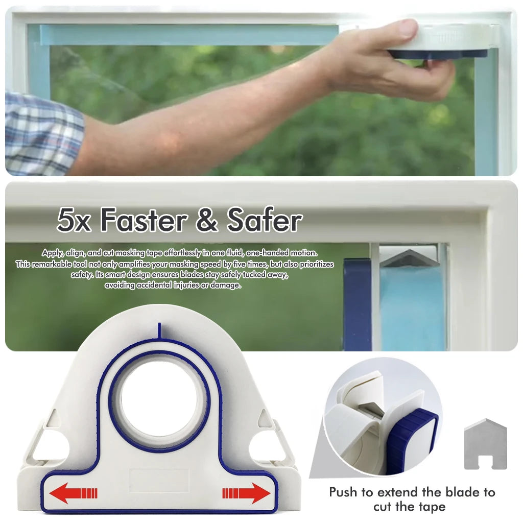 Präziser Maler-Klebebandabroller für saubere Farbkanten