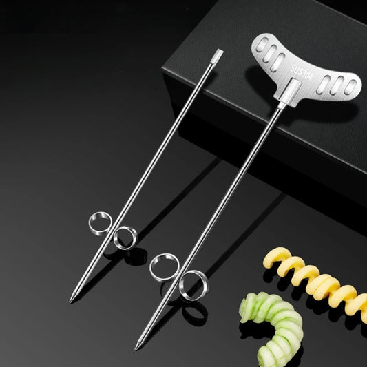 304 Edelstahl Spiralmesser für Gemüse – Präziser Salat- und Gurkenschneider