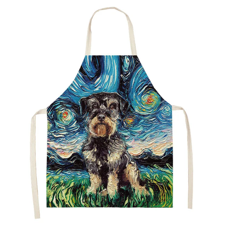 Hochwertige Baumwoll-Leinen Schürze für Reinigung und Haushalt