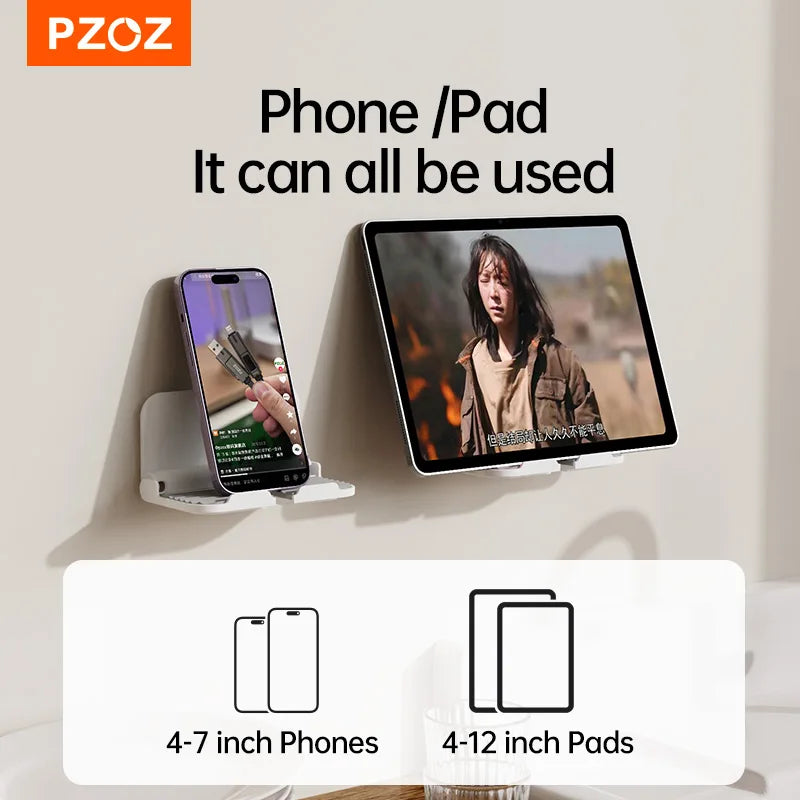 Faltbare Wandhalterung für Handy und Tablet Platzsparend Sicher