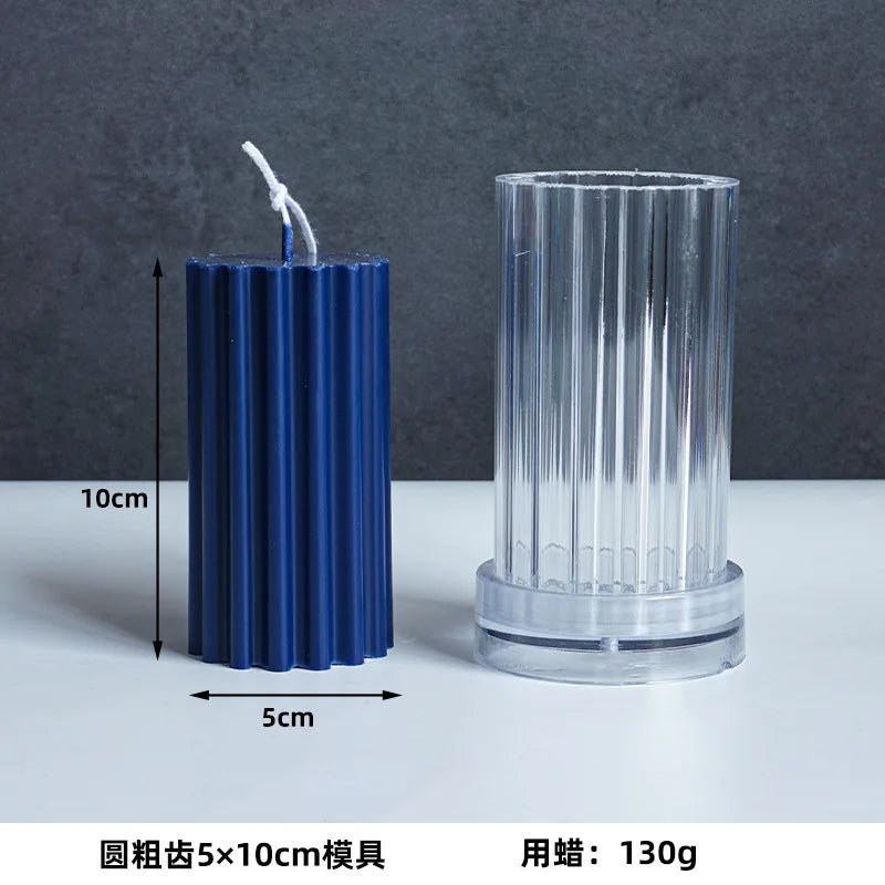 Nordic Stil Zylindrische Acryl Kerzenform DIY Geometrisches Design