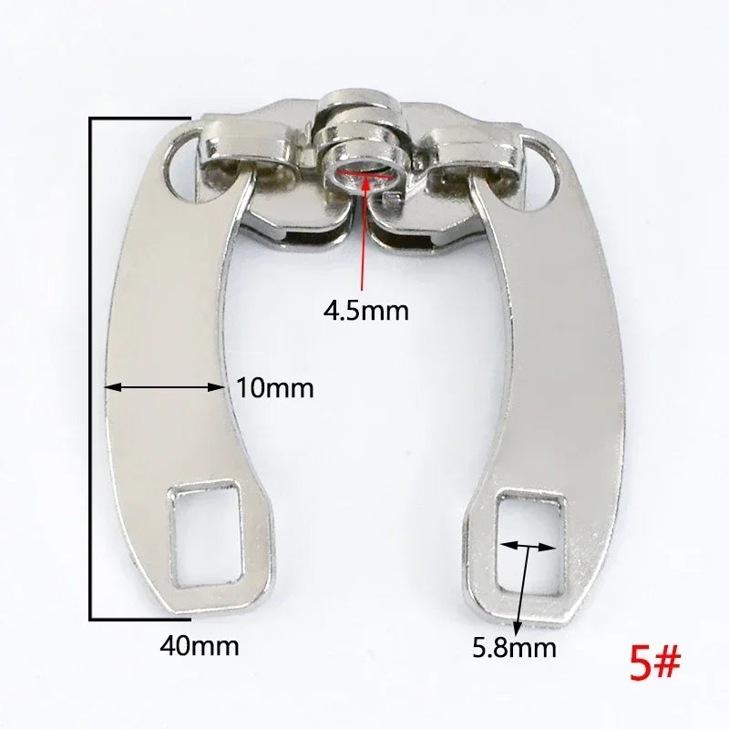 Vielseitige Reißverschlussköpfe mit Schlossloch für Reparaturen & DIY