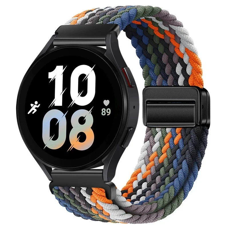 Magnetisches Nylonarmband 20/22mm für Smartwatches mit Schlaufenverschluss