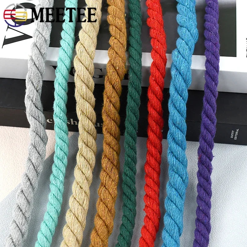 Robuste 3-fach gedrehte Baumwollschnur für DIY und Nähprojekte