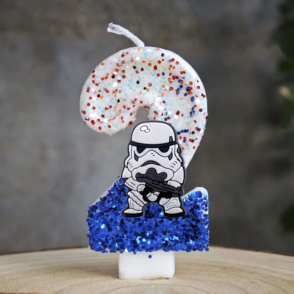 Thematische Geburtstagskerzen Zahlen für Partydekoration und Geschenke