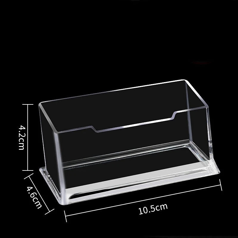 Transparenter Acryl Visitenkartenhalter für organisiertes Schreibtisch-Display