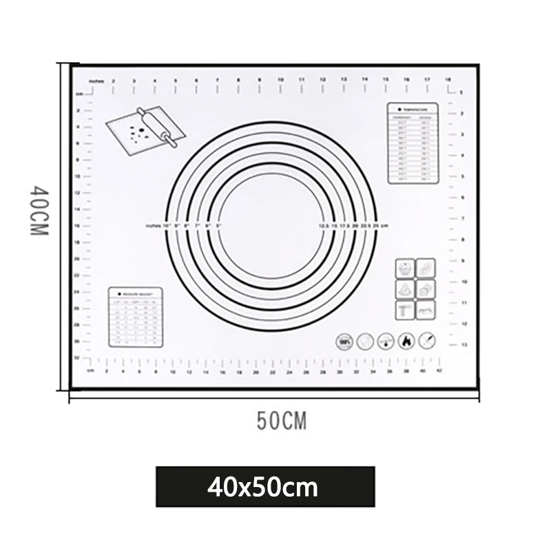 Silikon Backmatte Antihaft Teigrolle Gebäck Küchenwerkzeug für Backen