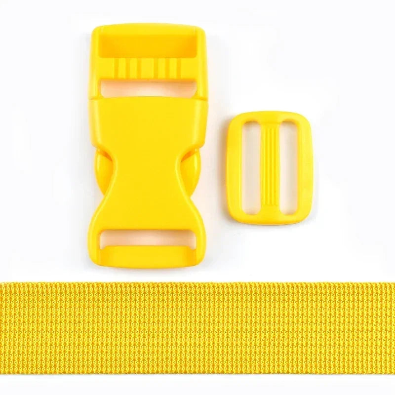 Nylon Gurtband Set 20/25mm Kunststoff Seitenverschluss Tri-Glide Schnallen DIY