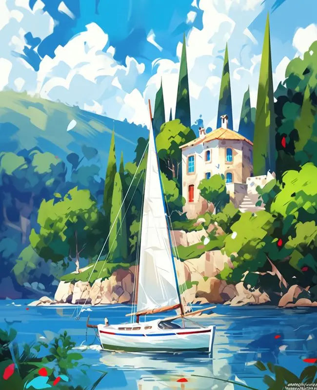 Malen nach Zahlen Set für Erwachsene Landschaft Leinwand Kunst 40x50 bis 60x75 cm