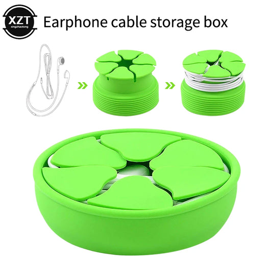 Mini Silikon Kabel Organizer für Ohrhörer - Digital Kabel - Tragbar - Bunt