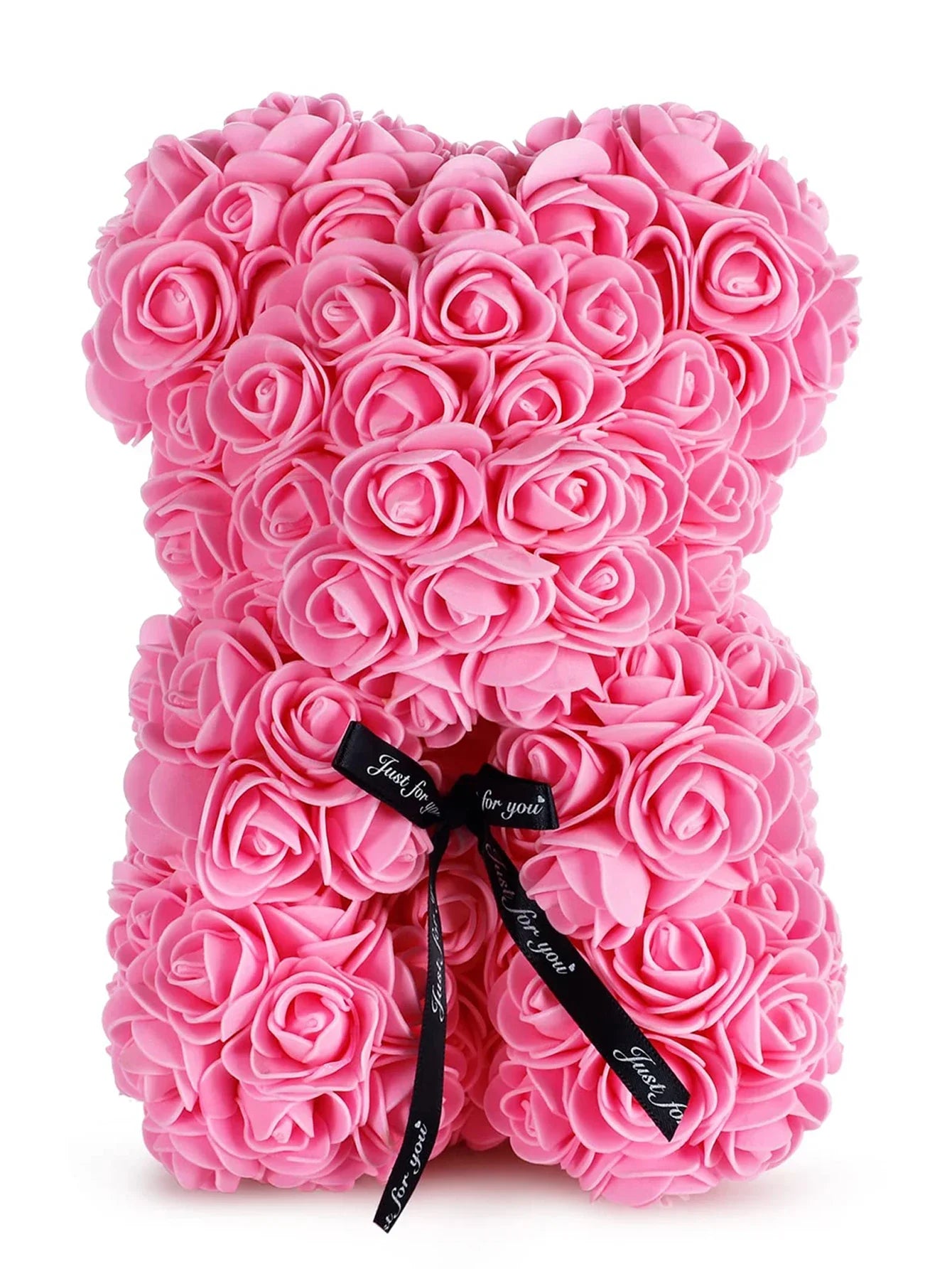Ewige Rose Teddybär 25m Künstliche Blumen Geschenk und Dekoration-Yabubest - Home & More