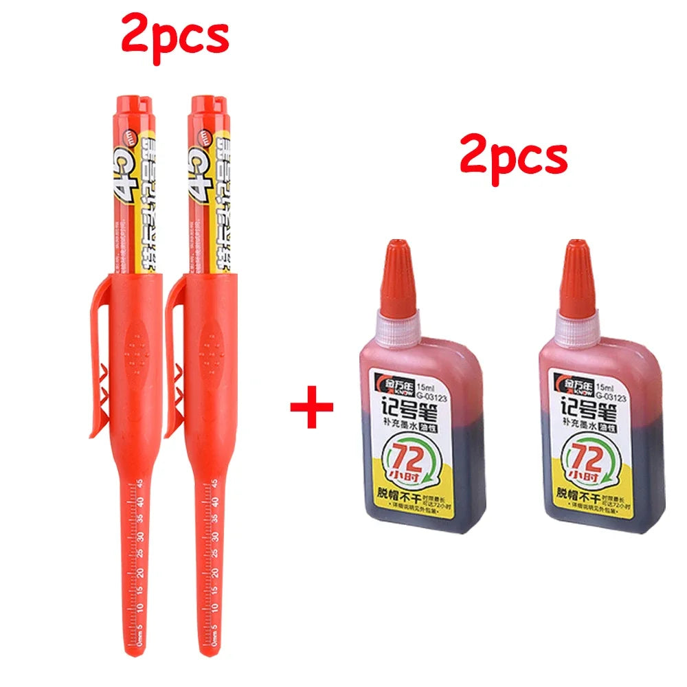 45mm langlebiger Tiefloch Marker Stift für präzise Holz- und Metallmarkierung