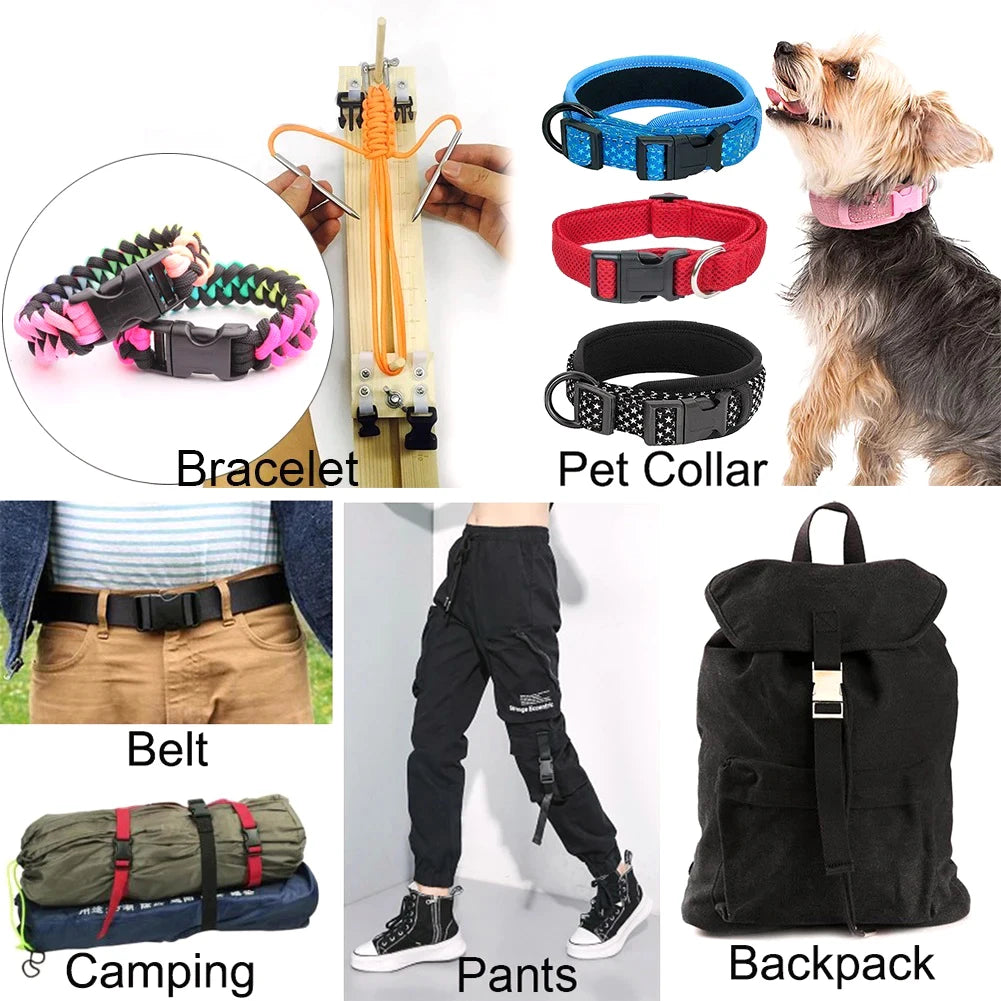 Vielseitiger Verschluss aus Kunststoff mit Schloss für Rucksäcke Gepäck