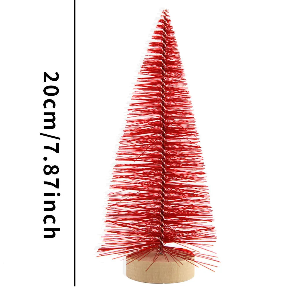 Mini-Weihnachtsbäume und Flaschenbäume für festliche Tischdekoration