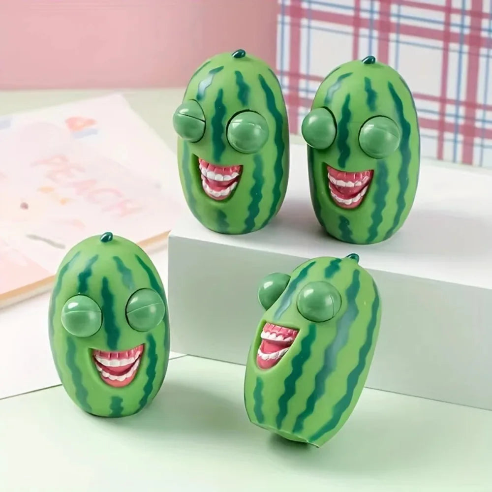 Squishy Watermelon Pop Eyes Stressabbau Zappelspielzeug für Kinder Erwachsene