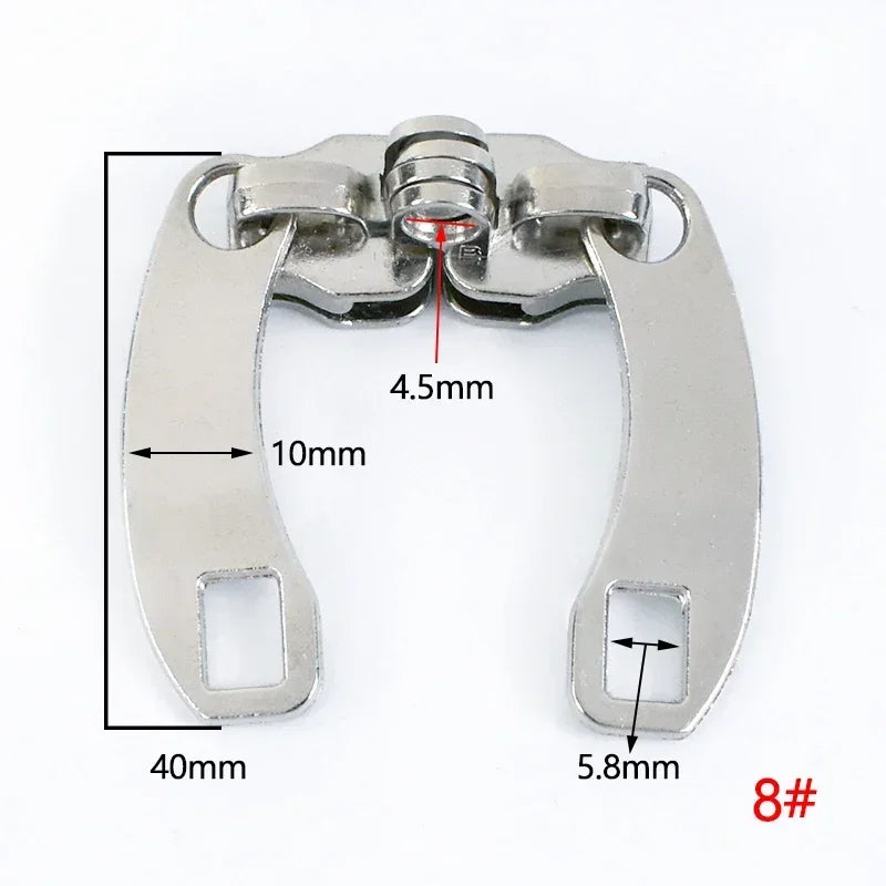 Vielseitige Reißverschlussköpfe mit Schlossloch für Reparaturen & DIY