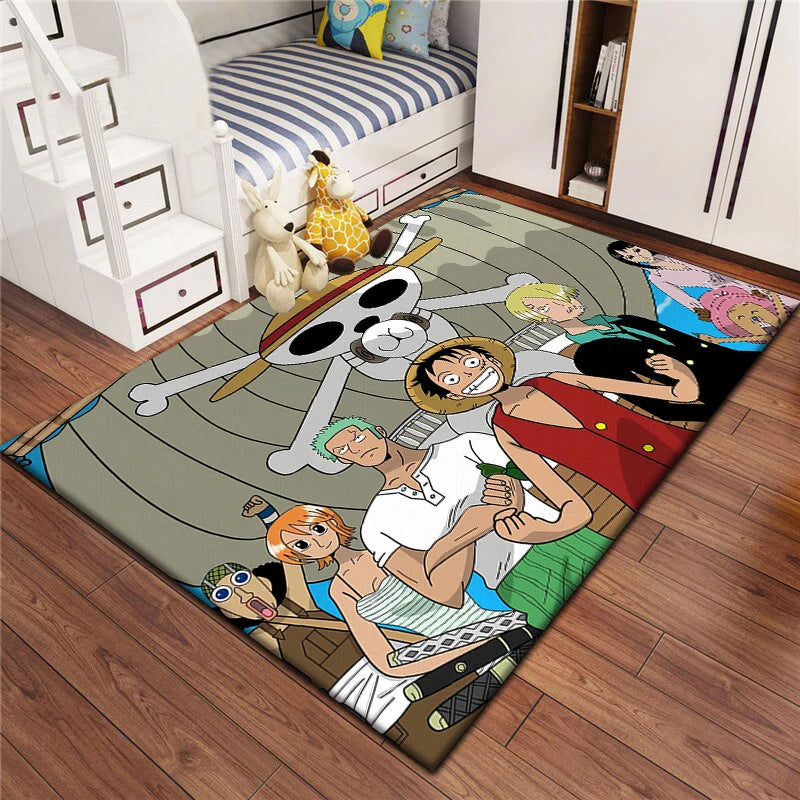 Cartoon bedruckter rechteckiger Teppich aus Polyester