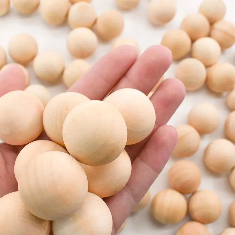 Natürliche Holzperlen ohne Loch für kreative Bastelarbeiten