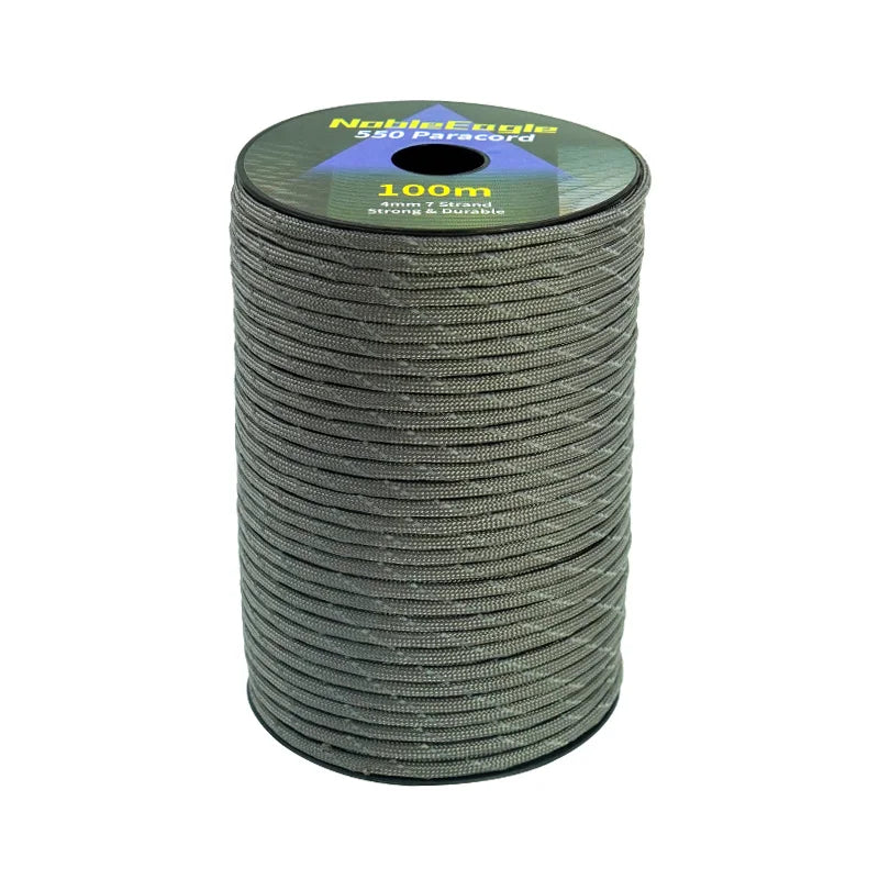Reflektierendes 7-Strang Paracord 4mm 550LB Fallschirmseil für Outdoor