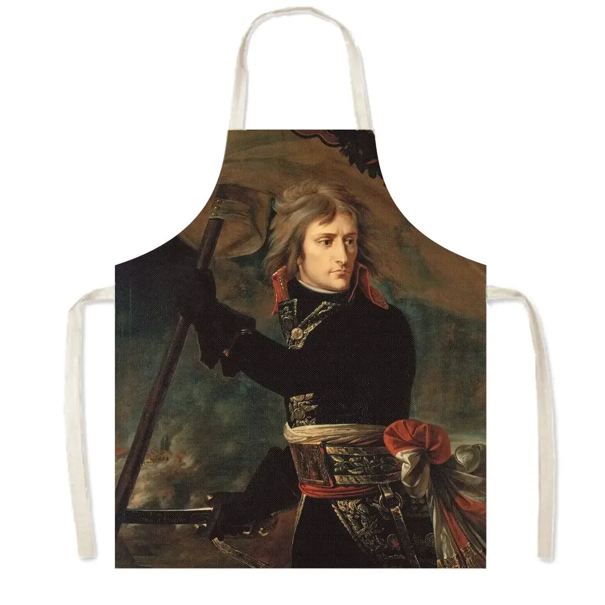 Napoleon Bonaparte Porträt Leinenschürze für Küche - Hausreinigung