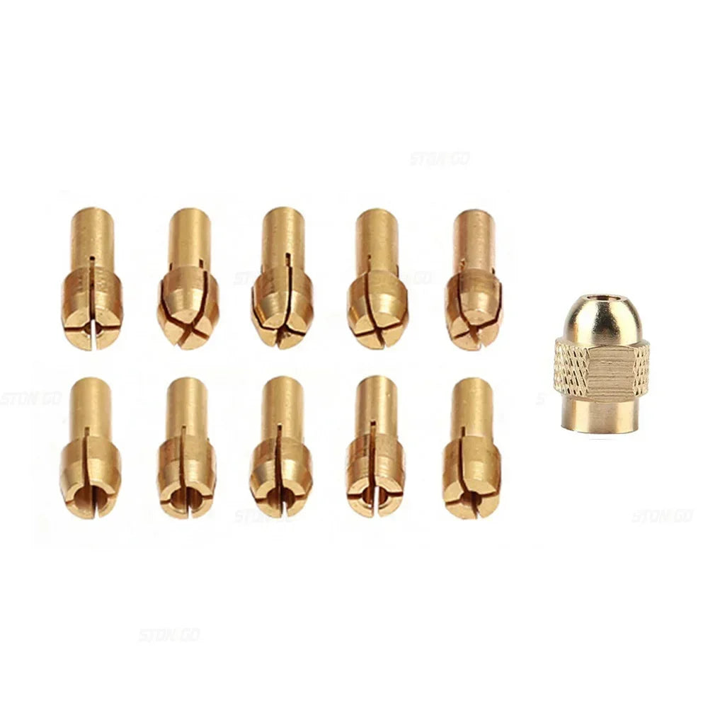 11-teiliges Mini Bohrfutter Set für präzises Arbeiten mit Drehwerkzeugen