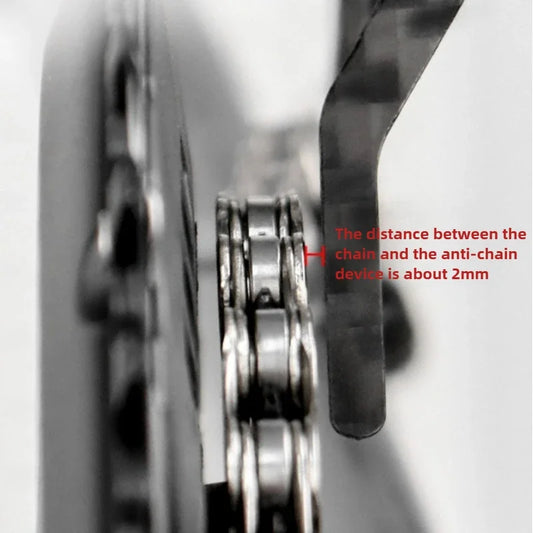 Sichere Carbon Faser Kettenführung – Stabilisiert Rennradkette für kontrolliertes Fahren