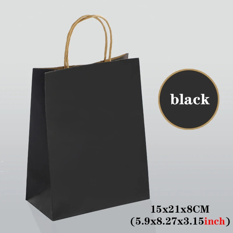 10/30/50 Stück Urlaub Papiertragetaschen mit Griff für Geschenk und Party-Yabubest - Home & More