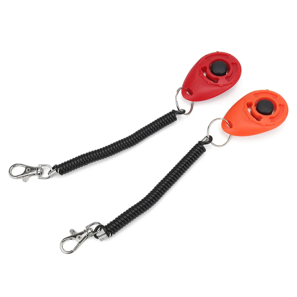Tragbarer Pet Training Clicker für Hunde und Katzen mit Schlüsselanhänger
