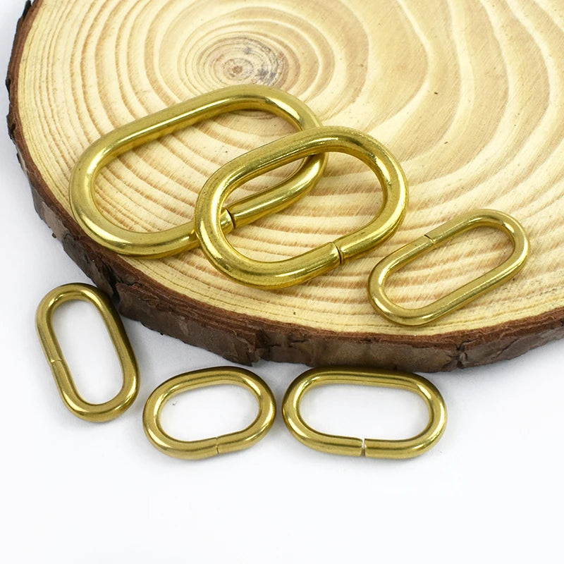 Metall O Ring Schnalle oval 2 bis 10 Stück für Taschen Gürtel Karabiner