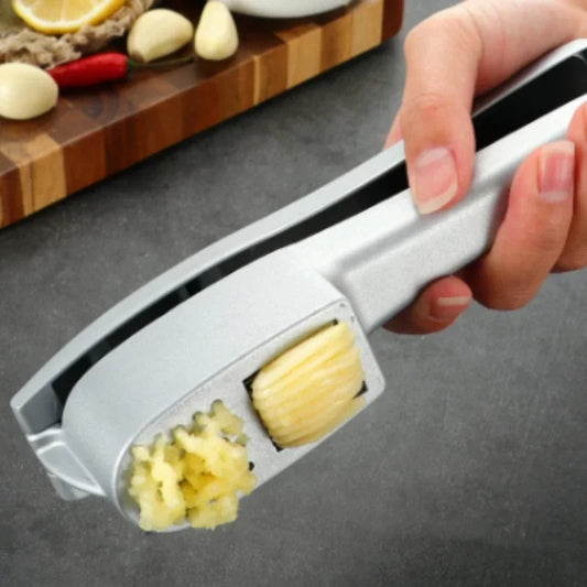 2-in-1 multifunktionale Knoblauchpresse aus Zinklegierung manuelles Küchenhelfer
